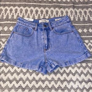 pacsun high waisted shorts